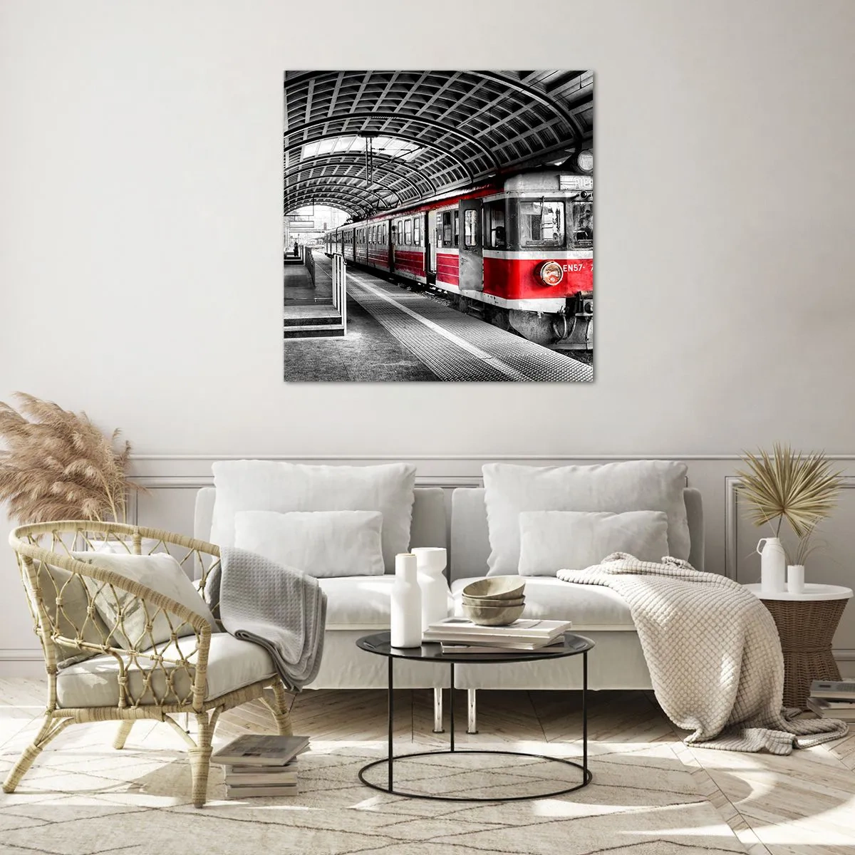 Schilderen op glas - Misschien is het een reis van je leven? - 50x50 cm