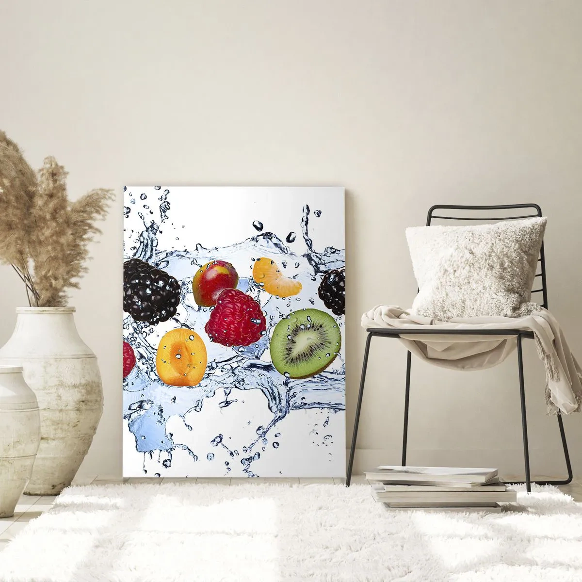 Schilderen op glas - Veel plezier met ons - 50x70 cm