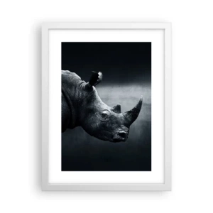 Poster in een witte lijst - Rechts profiel - 30x40 cm