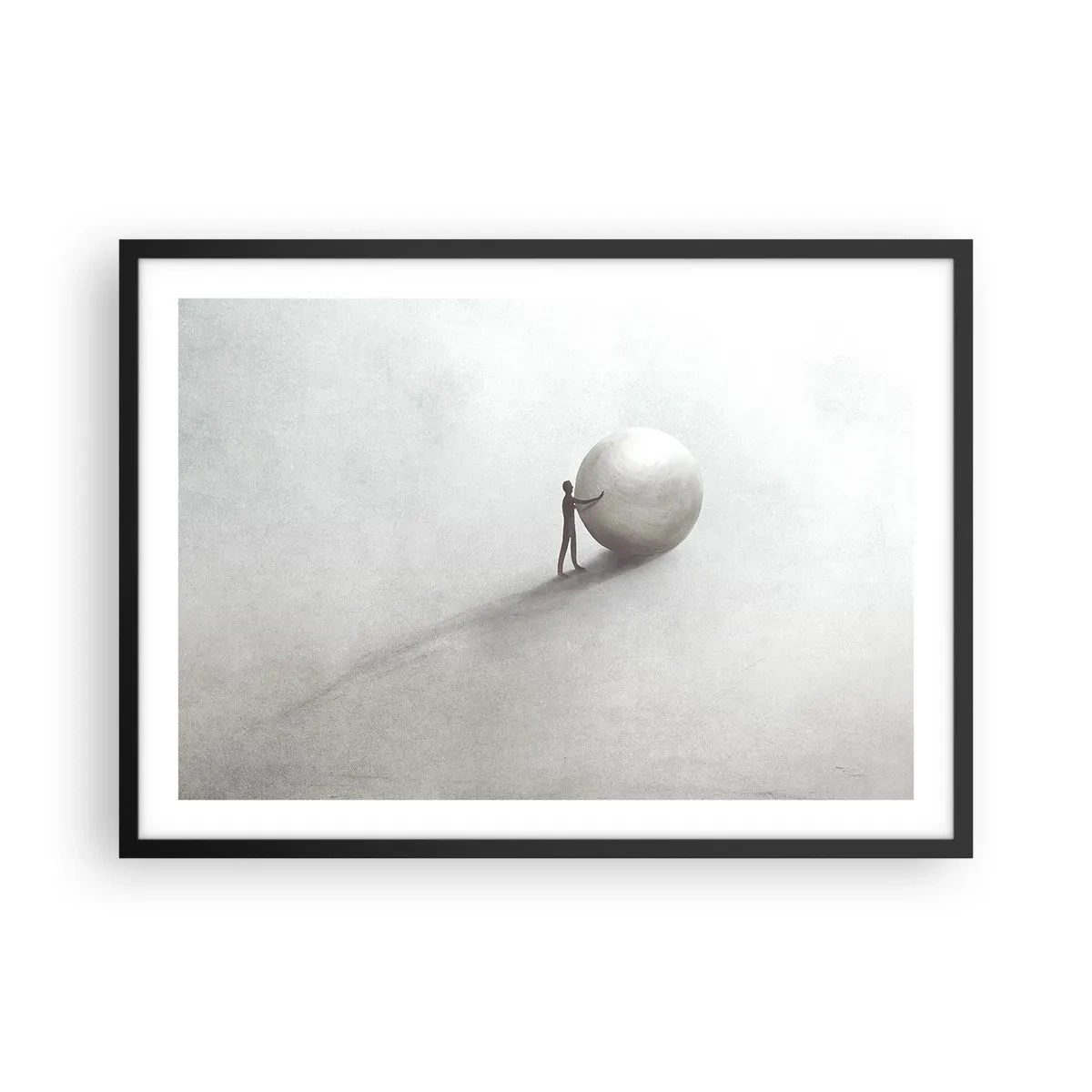 Poster in een zwarte lijst - Het spel van het leven - 70x50 cm