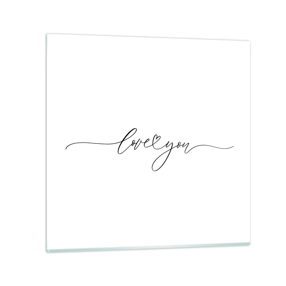 Schilderen op glas - Zwart op wit - 50x50 cm