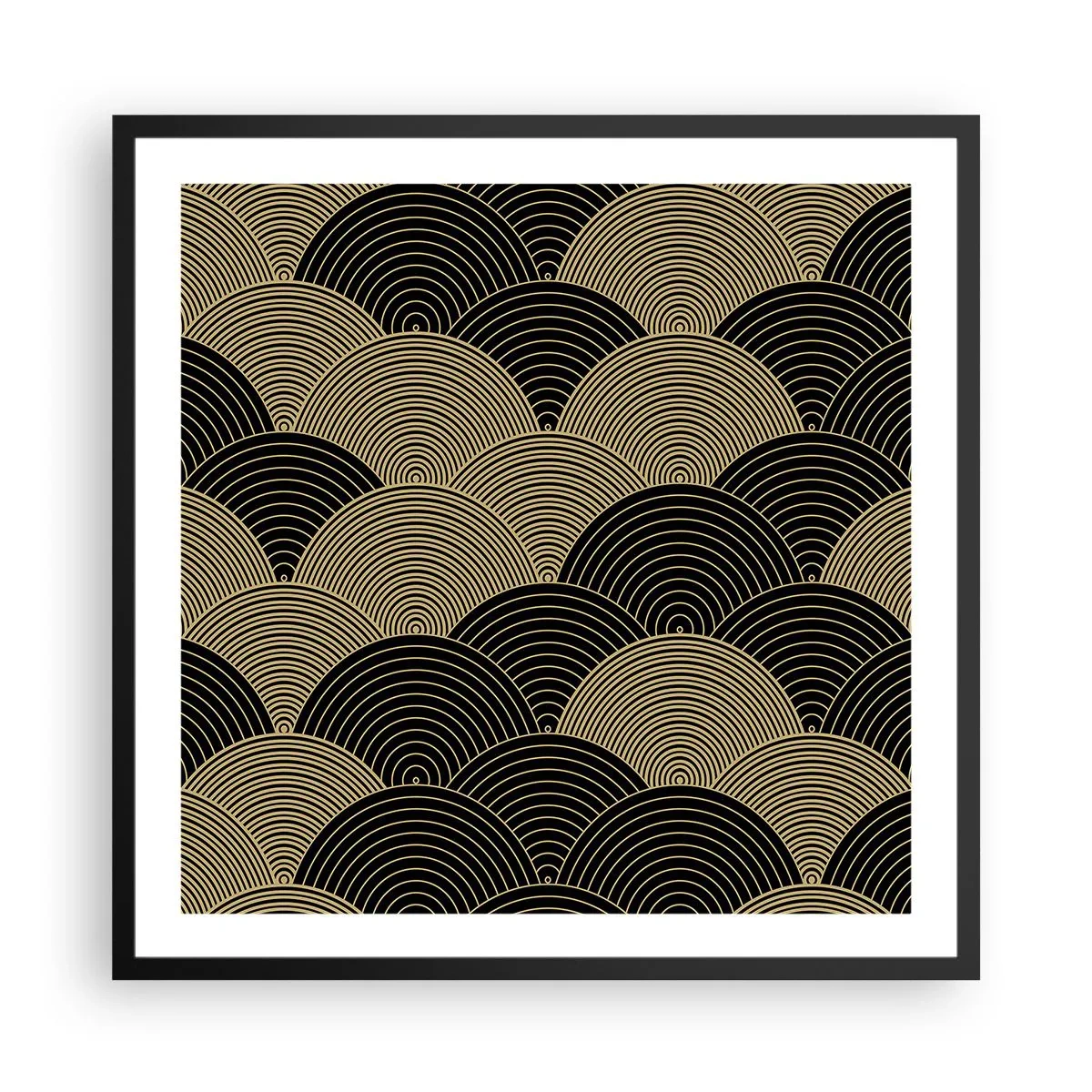 Poster in een zwarte lijst - Eenheid in veelheid - 60x60 cm