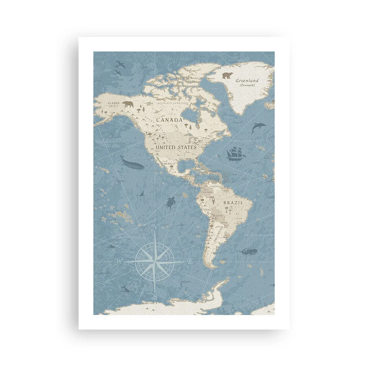 Poster - De wereld binnen handbereik - 50x70 cm