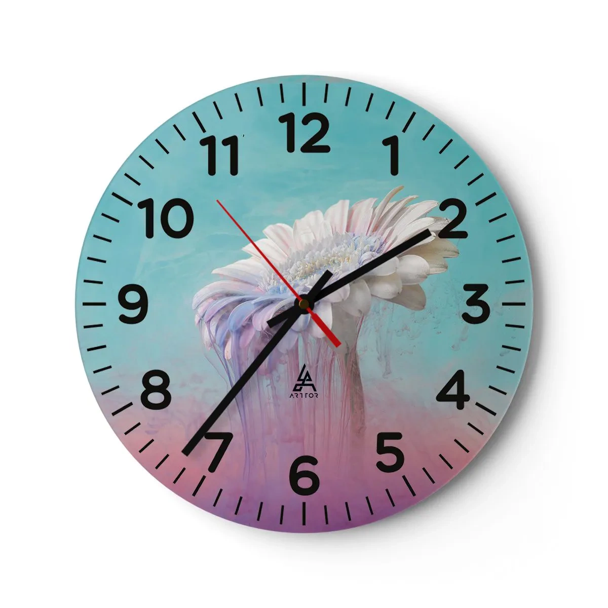 Wandklok - Klok - De bloemenonderwereld - 30x30 cm