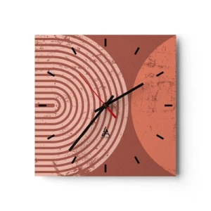 Wandklok - Klok - Een nauwe band - 30x30 cm