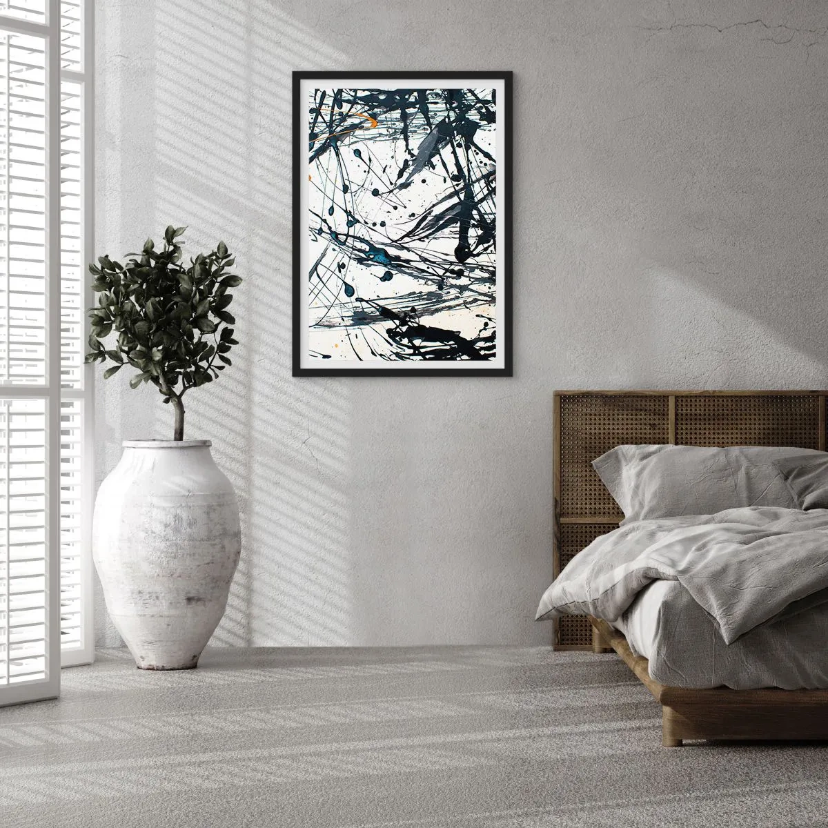 Poster in een zwarte lijst - Zin of geen zin? - 61x91 cm