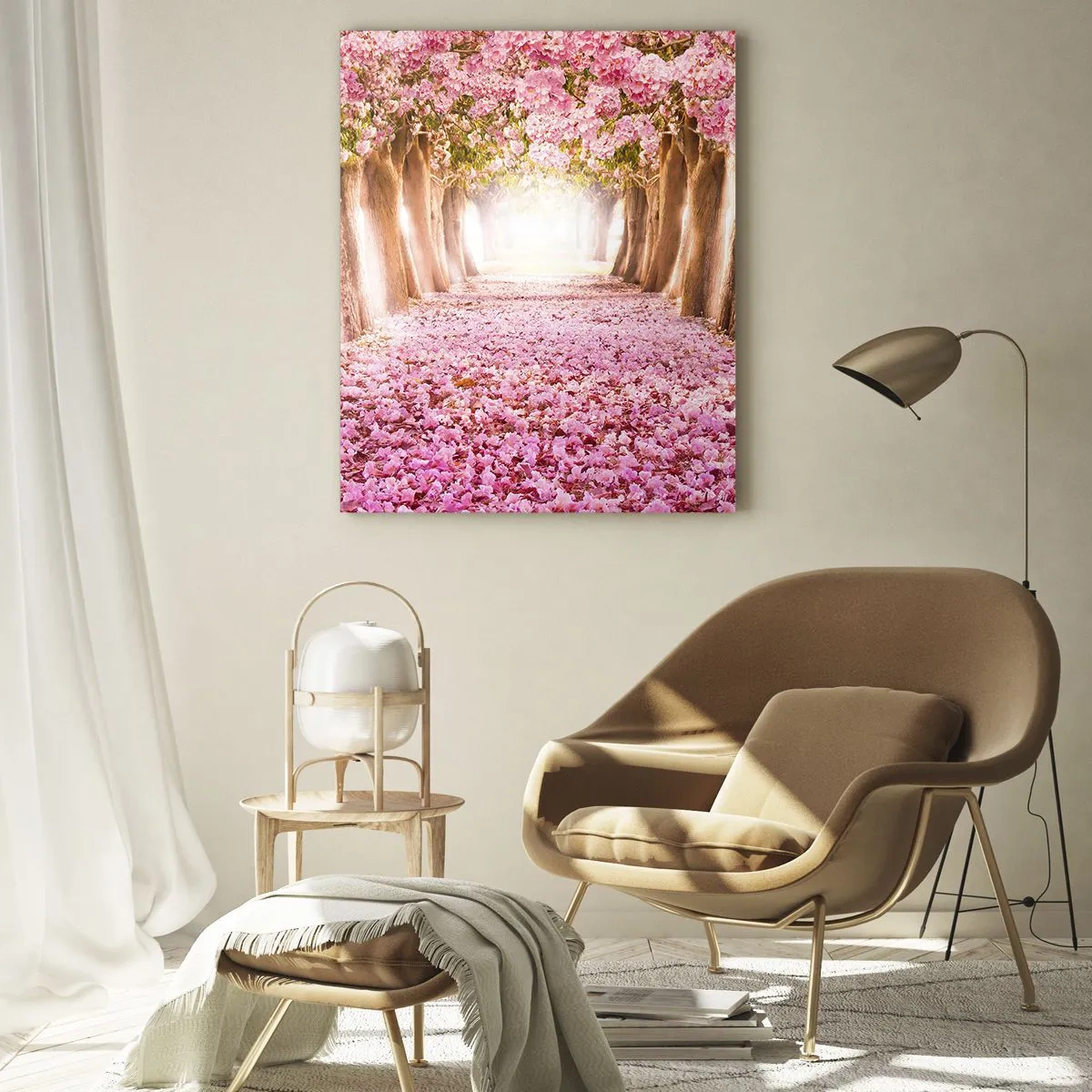 Schilderen op glas - De weg naar het paradijs - 50x70 cm