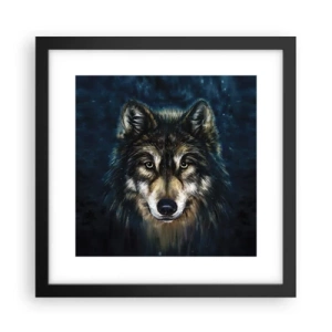 Poster in een zwarte lijst - Alfa? en omega - 30x30 cm