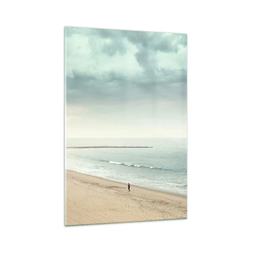 Schilderen op glas - op zoek naar vrede - 70x100 cm