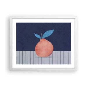 Poster in een witte lijst - Convexiteit en vlak - 50x40 cm