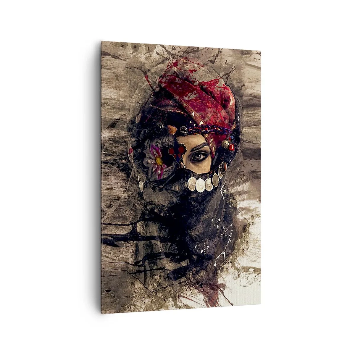Schilderen op canvas - Op zijn zachtst gezegd verontrustend - 80x120 cm