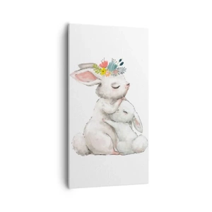 Schilderen op canvas - Het is het beste met mama - 55x100 cm