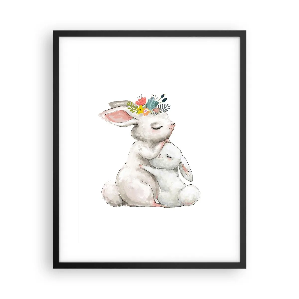 Poster in een zwarte lijst - Het is het beste met mama - 40x50 cm