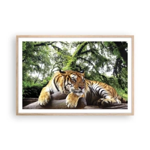 Een poster in een licht eiken lijst - Met vriendelijke groet - 91x61 cm