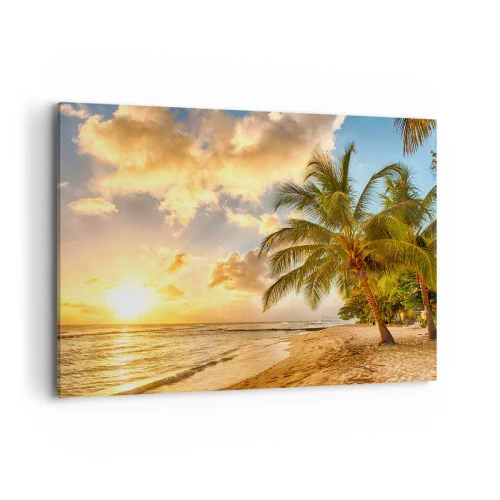 Schilderen op canvas - Eeuwige zomer, altijd vakantie - 100x70 cm