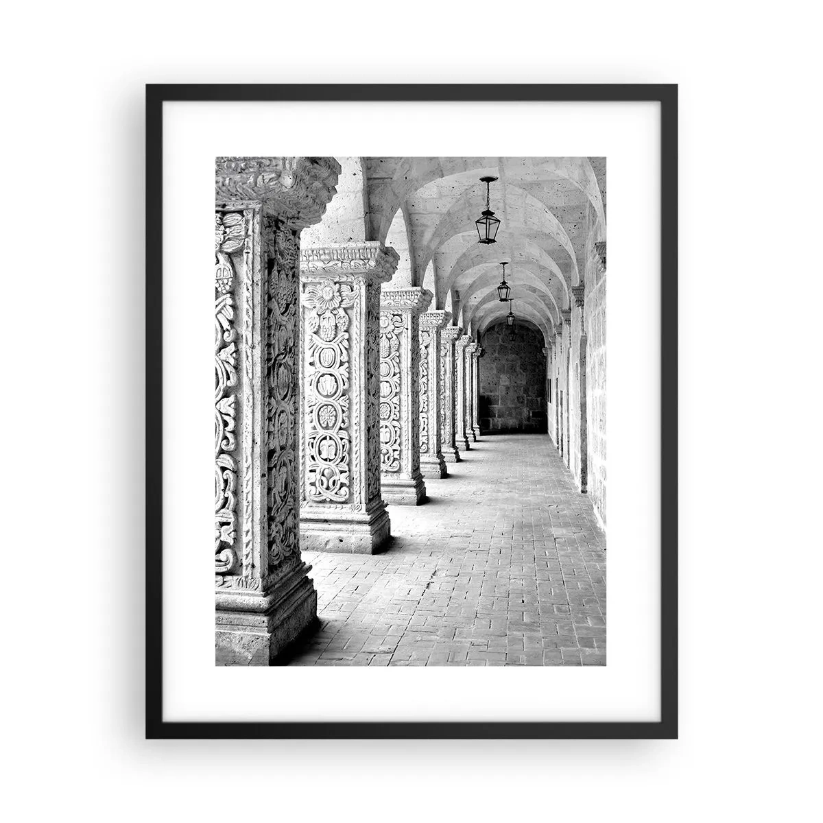 Poster in een zwarte lijst - En waar naar toe….? - 40x50 cm