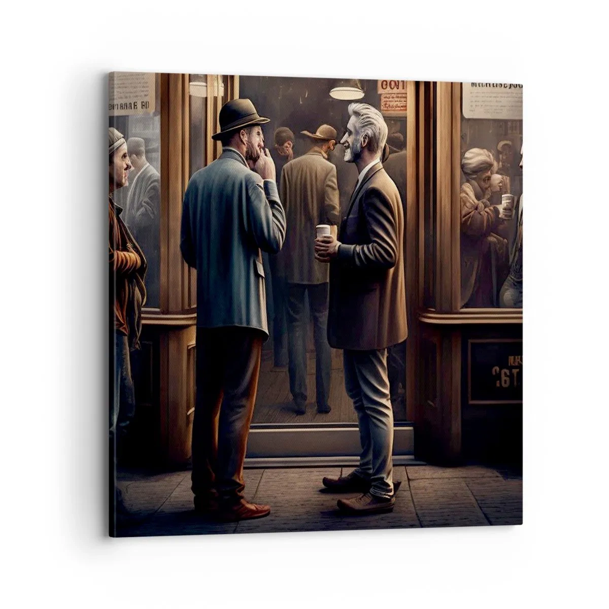 Schilderen op canvas - Een goed moment van de dag - 70x70 cm