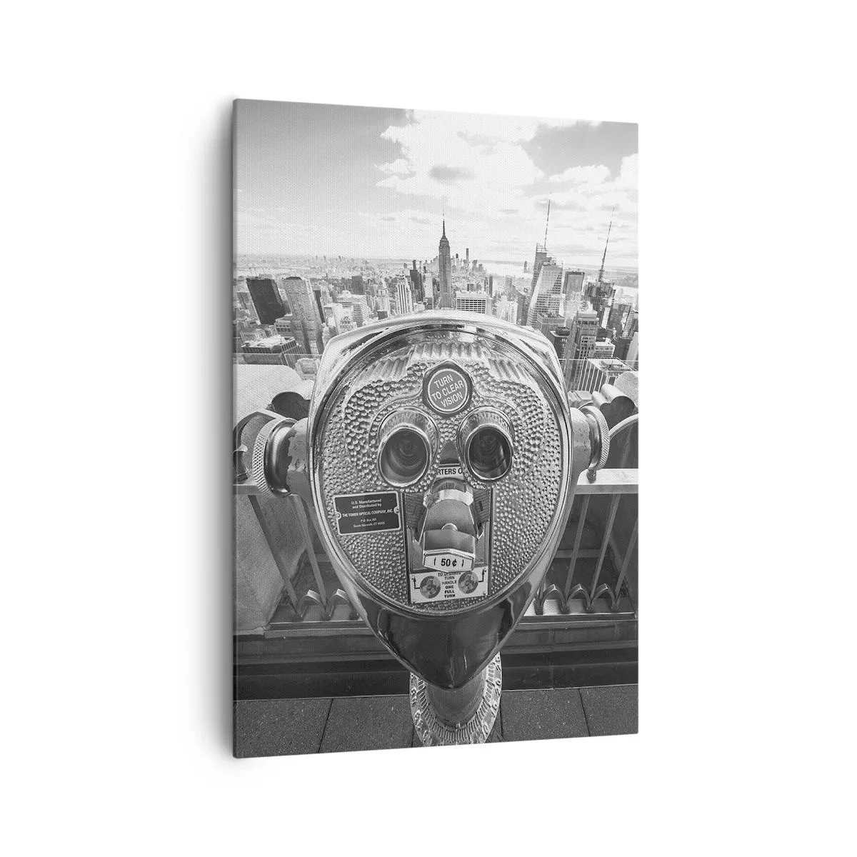 Schilderen op canvas - Stad boven de steden - 70x100 cm