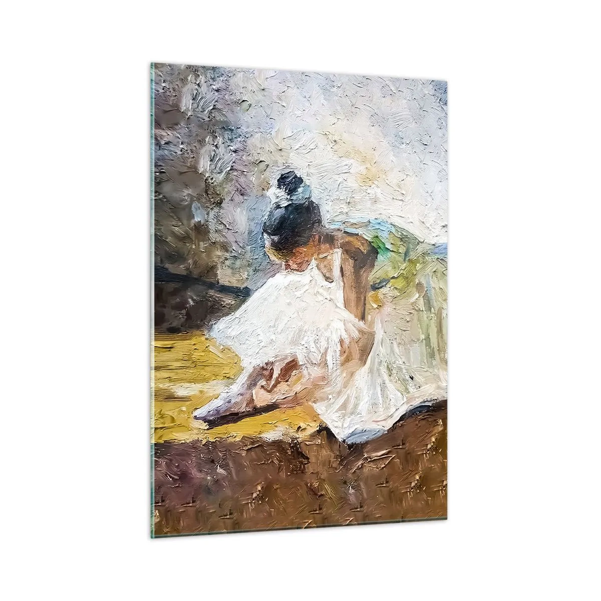 Schilderen op glas - Naar een schilderij van Degas - 50x70 cm