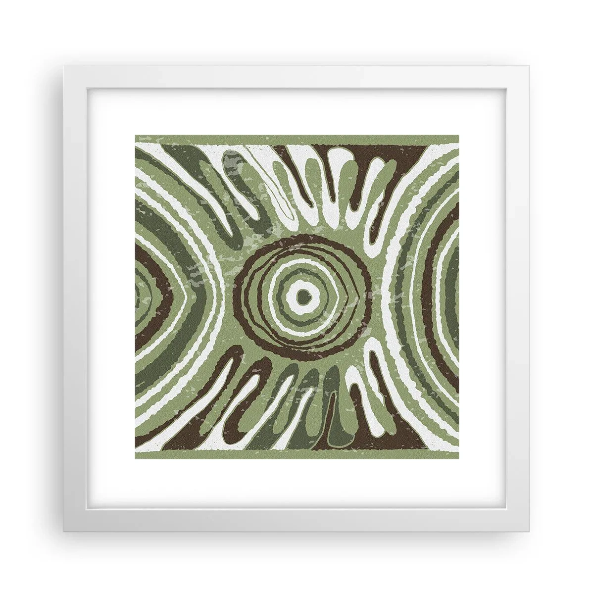 Poster in een witte lijst - Een explosie van emoties - 30x30 cm