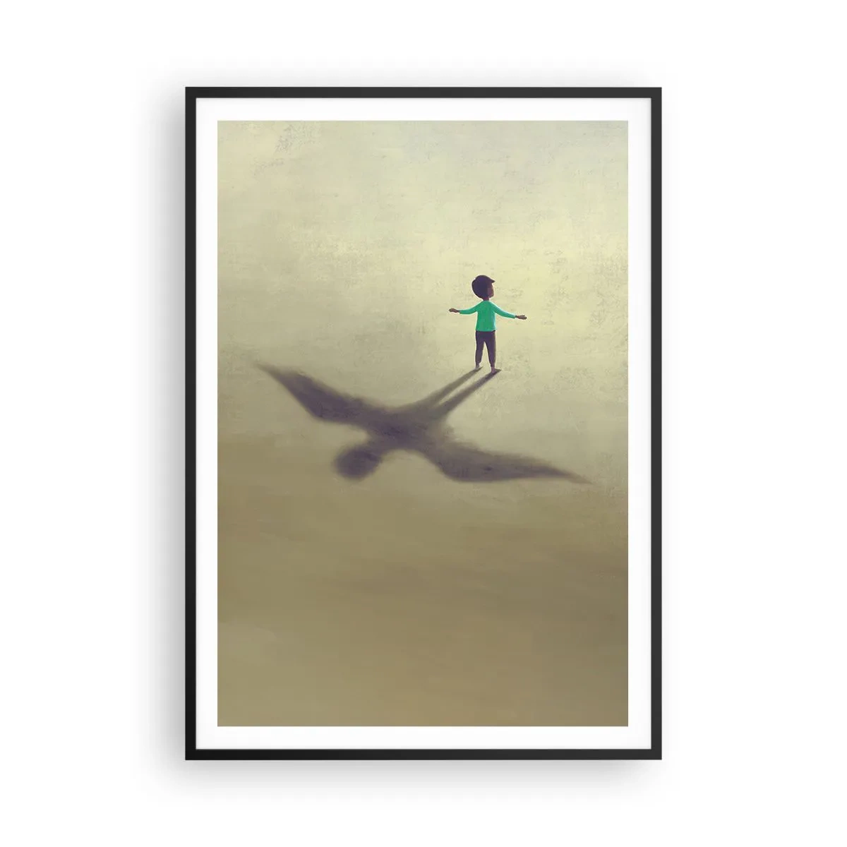 Poster in een zwarte lijst - De held van de toekomst - 70x100 cm