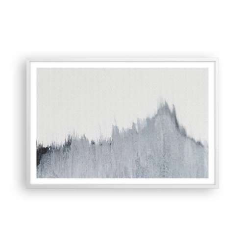 Poster in een witte lijst - Mysterieuze tekst - 91x61 cm