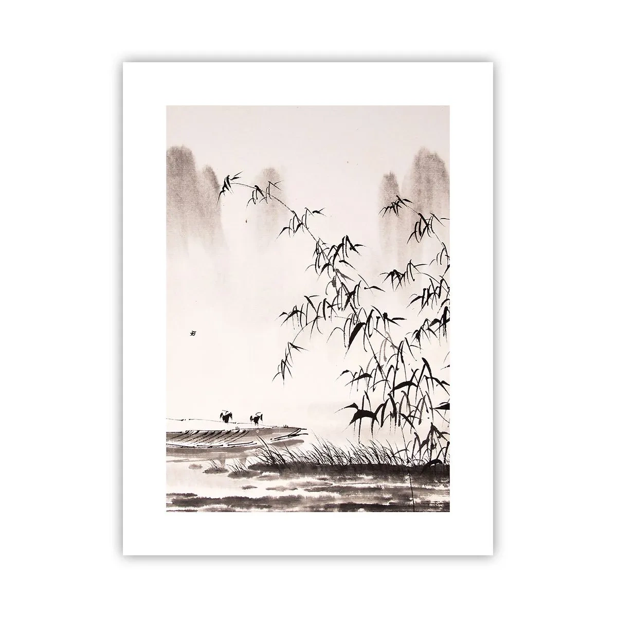 Poster - De stilte van de rijstvelden - 30x40 cm