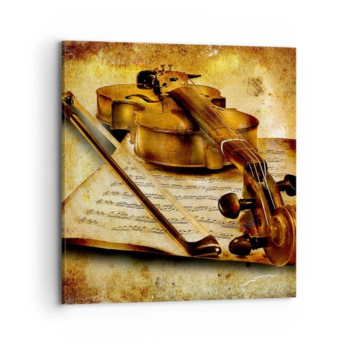 Schilderen op canvas - Een virtuoos onmiddelijk nodig - 70x70 cm