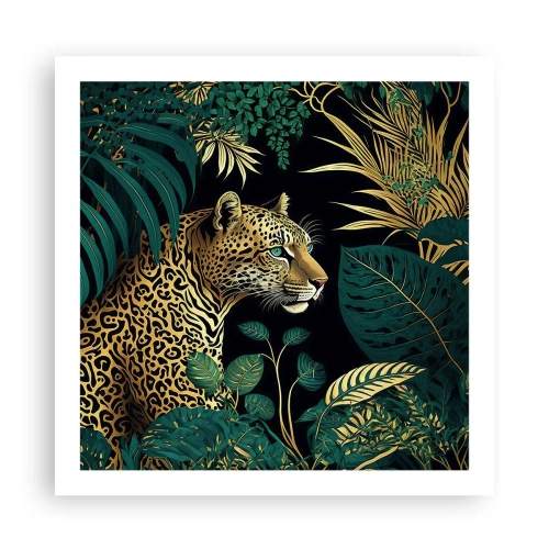 Poster - Een gastheer in de jungle - 60x60 cm