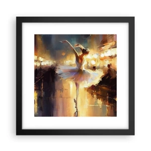 Poster in een zwarte lijst - Wonder op straat - 30x30 cm