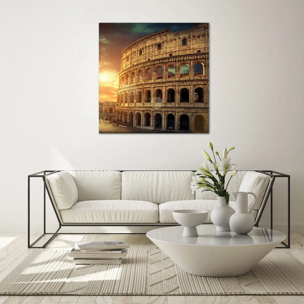 Schilderen op glas - Een kolossale indruk - 70x70 cm