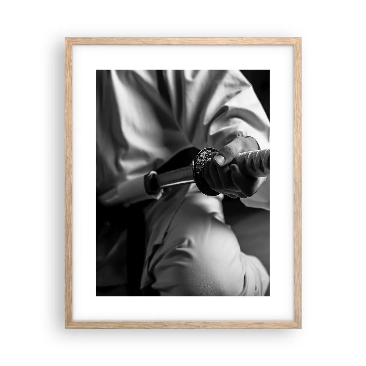 Een poster in een licht eiken lijst - Ziel van een vechter - 40x50 cm