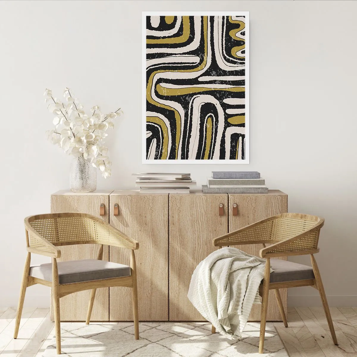 Poster - Compositie: wegen en steegjes - 70x100 cm