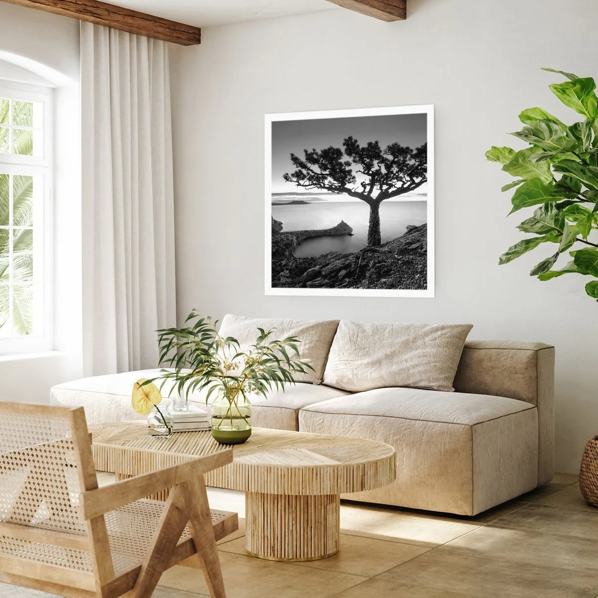 Poster - Stilte aan de horizon - 50x50 cm