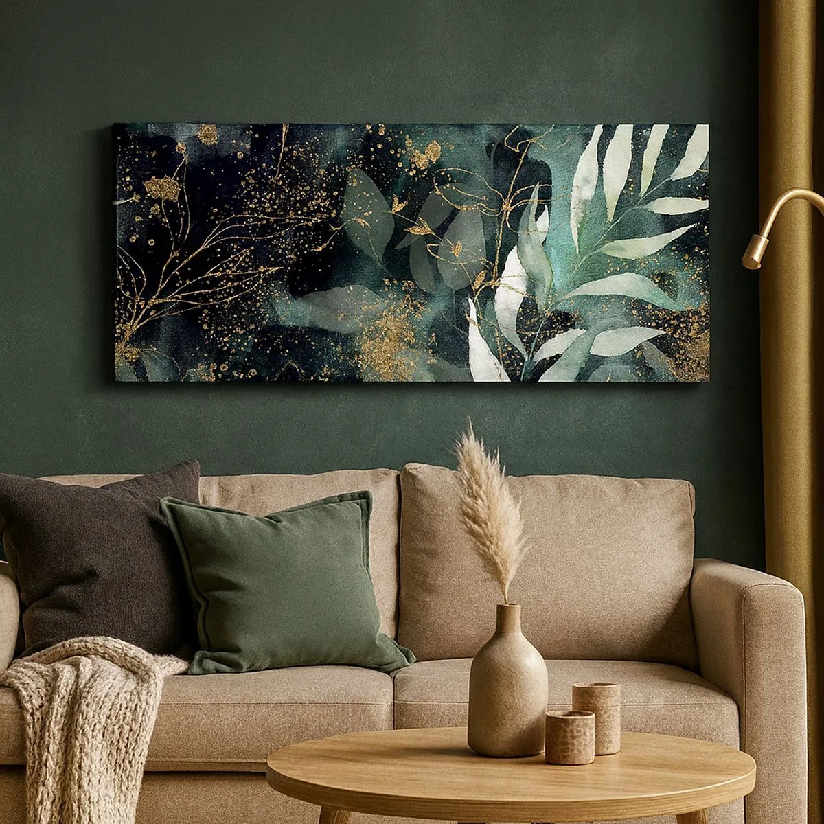 Schilderen op canvas - Magische tuin - 100x40 cm