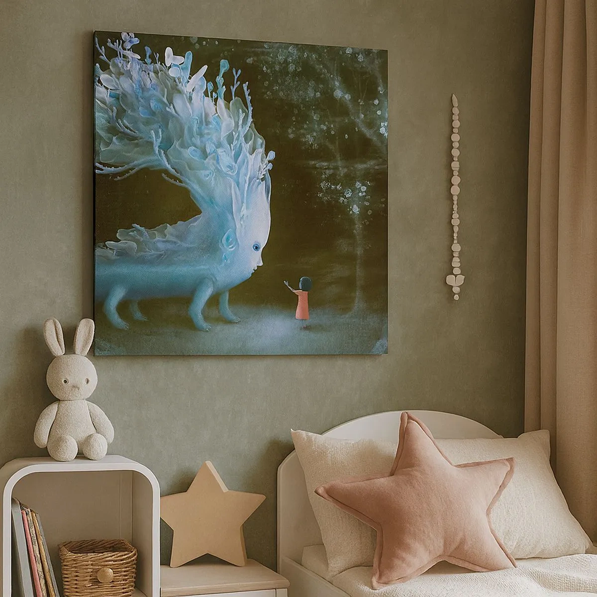 Schilderen op canvas - Fantastische ontmoeting - 30x30 cm