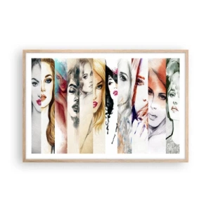 Een poster in een licht eiken lijst - En jij bent het altijd - 91x61 cm