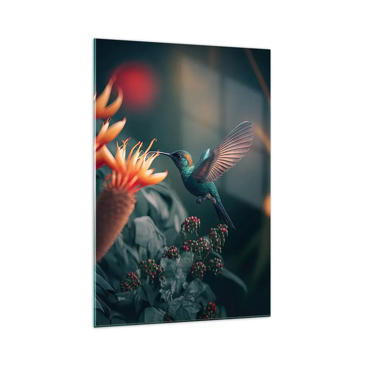 Schilderen op glas - een werkelijk kleurrijk leven - 70x100 cm