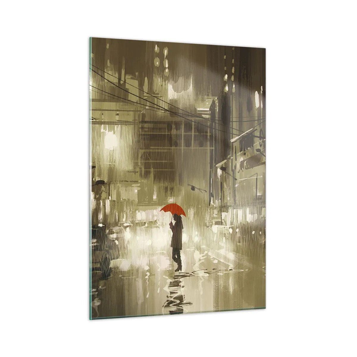 Schilderen op glas - Alleen maar niet eenzaam - 50x70 cm