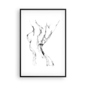 Poster in een zwarte lijst - Mooi en sterk - 61x91 cm