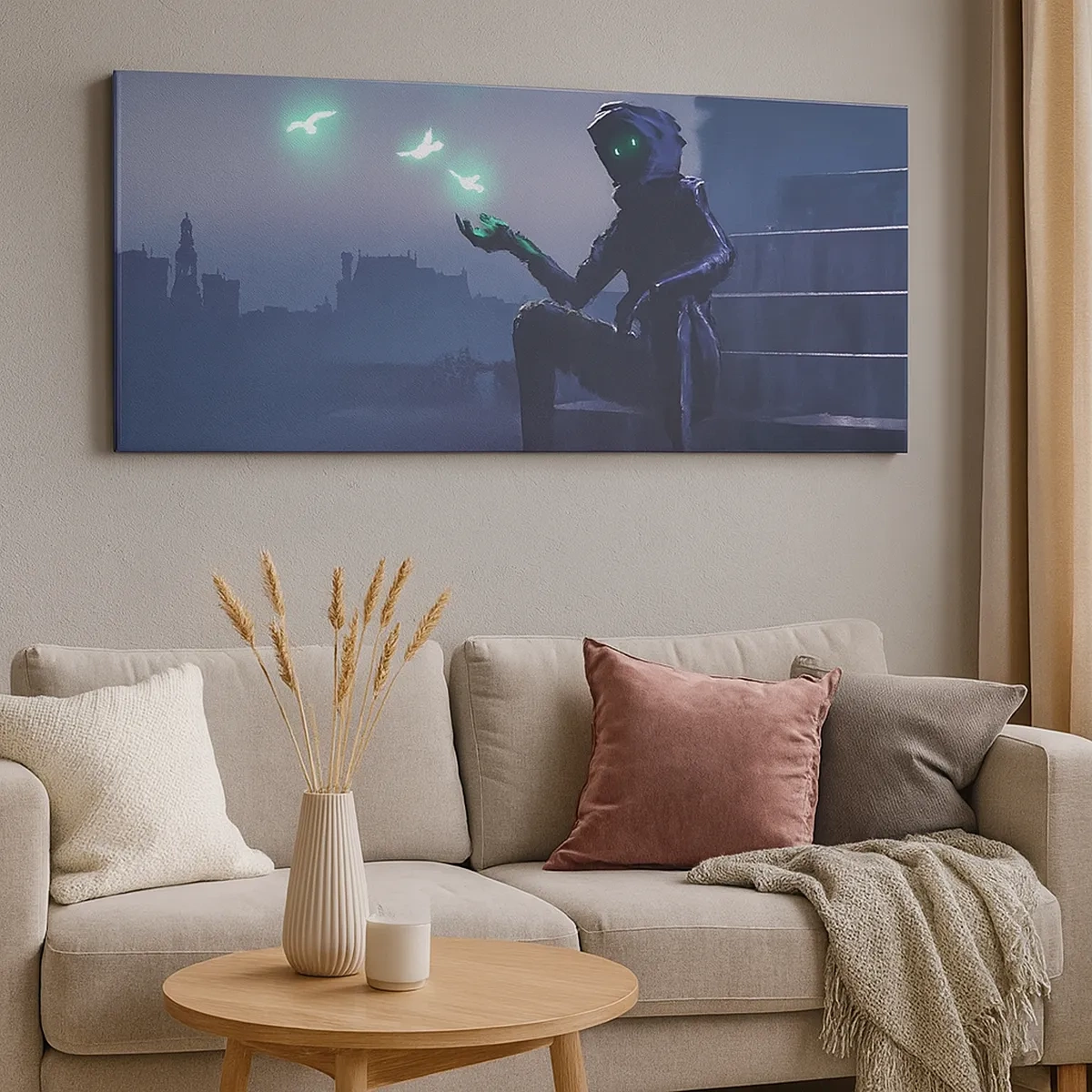 Schilderen op canvas - Het leven komt terug - 30x30 cm