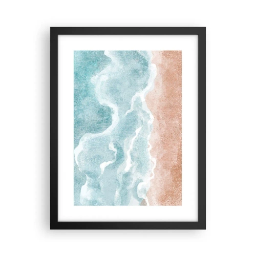 Poster in een zwarte lijst - Wolkenabstractie - 30x40 cm