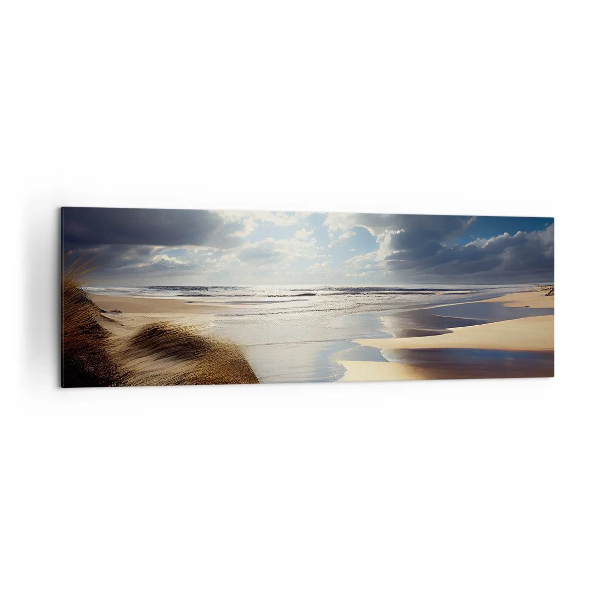 Schilderen op canvas - Strand, wild strand - 160x50 cm