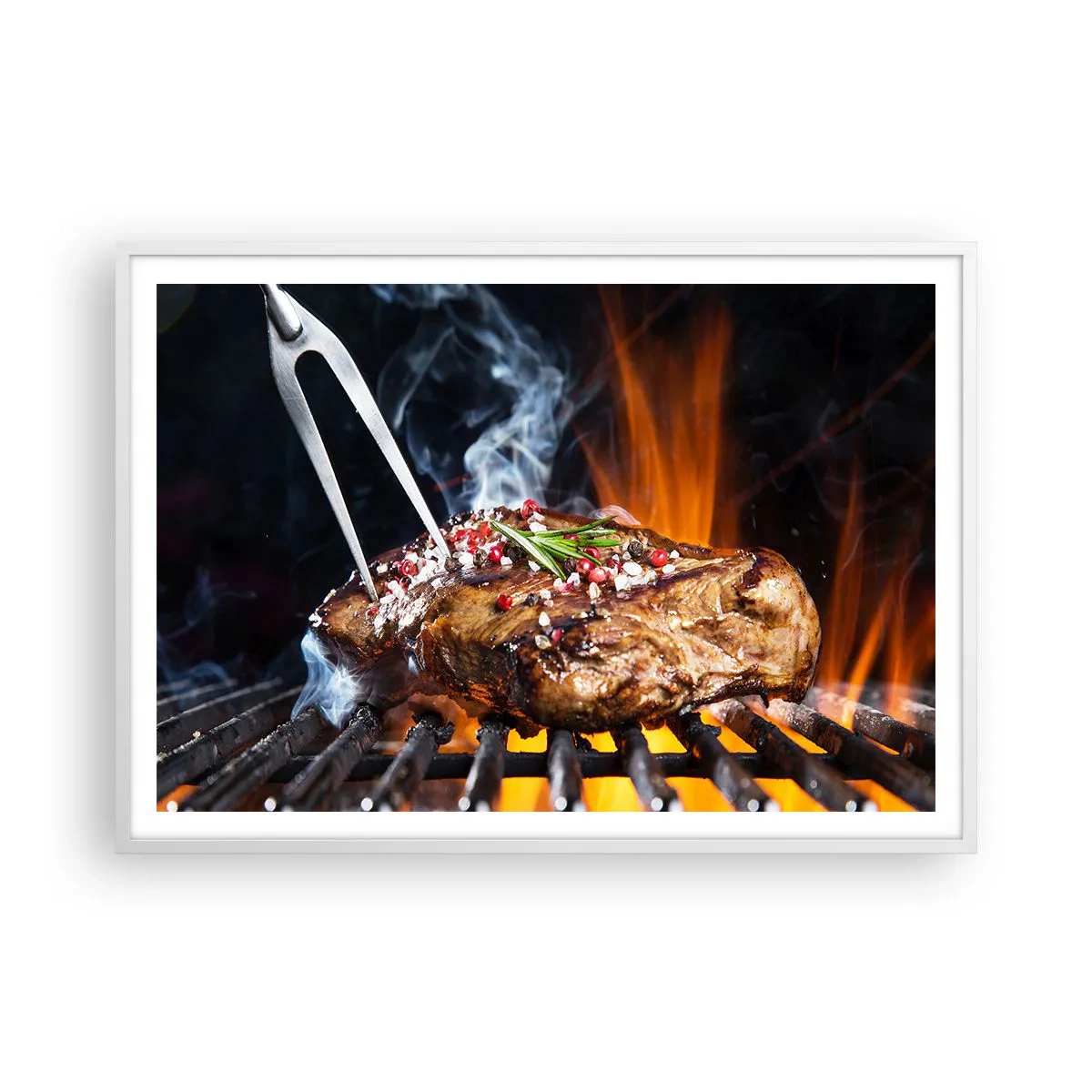 Poster in een witte lijst - Sappig en geurig - 100x70 cm