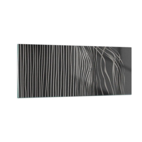 Schilderen op glas - Ritme en accent - 100x40 cm