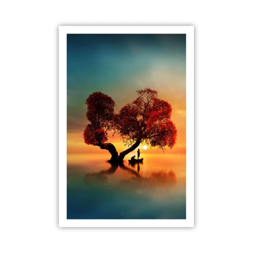 Poster - Afstanders en de stilte van de wereldlozen - 61x91 cm