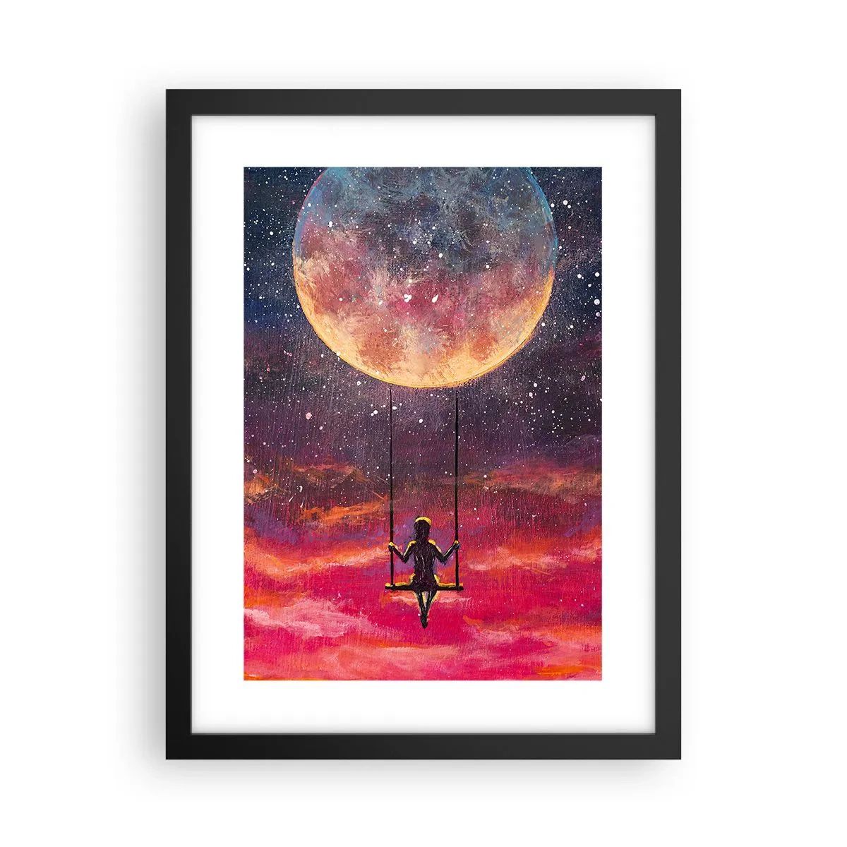 Poster in een zwarte lijst - Droom - 30x40 cm