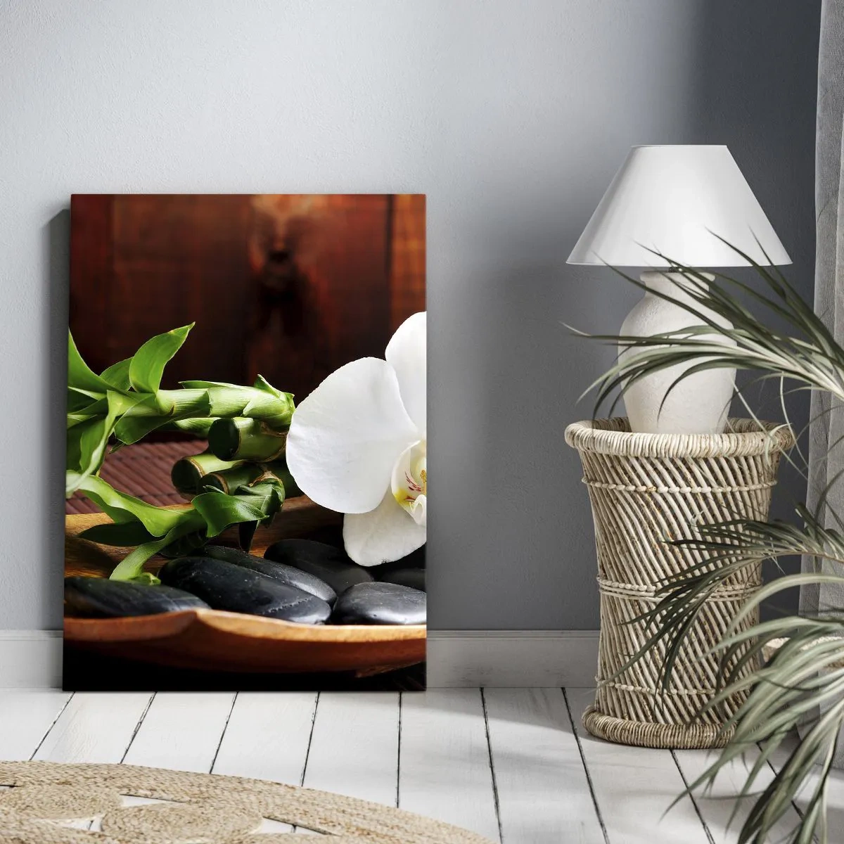 Schilderen op canvas - Geef je over aan de aanraking van de natuur - 65x120 cm