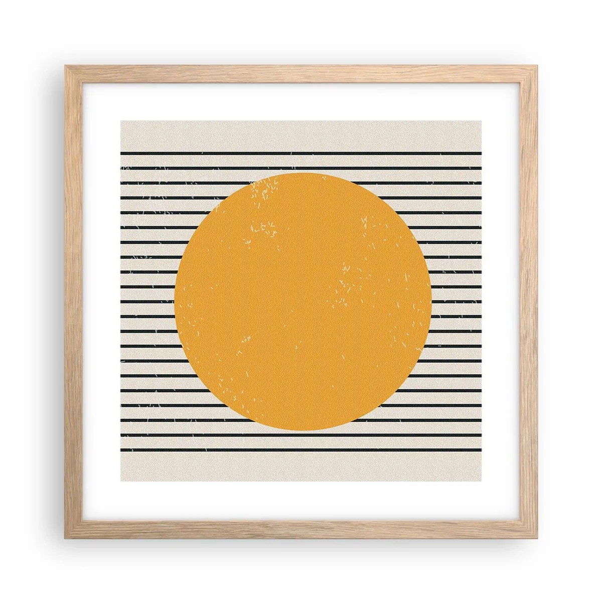 Een poster in een licht eiken lijst - De kracht van eenvoud - 40x40 cm