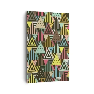 Schilderen op canvas - In ritme op drie - 80x120 cm